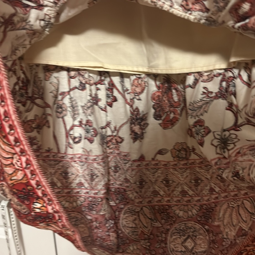 House of Harlow 1960 BoHo Bohemian floral maxi linen skirt Small NWT - Picture 4 of 5